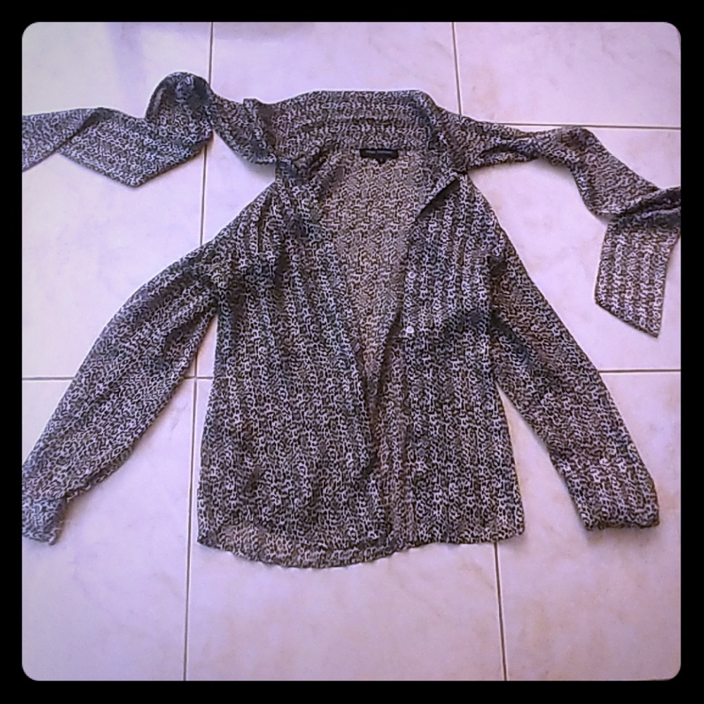 Pink Tartan Long Sleeve Tie Neck Blouse - Picture 3 of 5